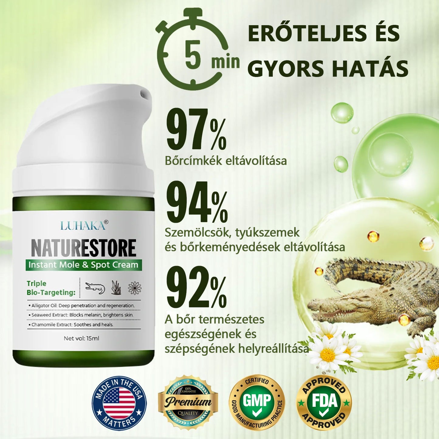 Luhaka® NATURE STORE Azonnali Anyajegy- és Pattanás elleni Krém_Ultra01